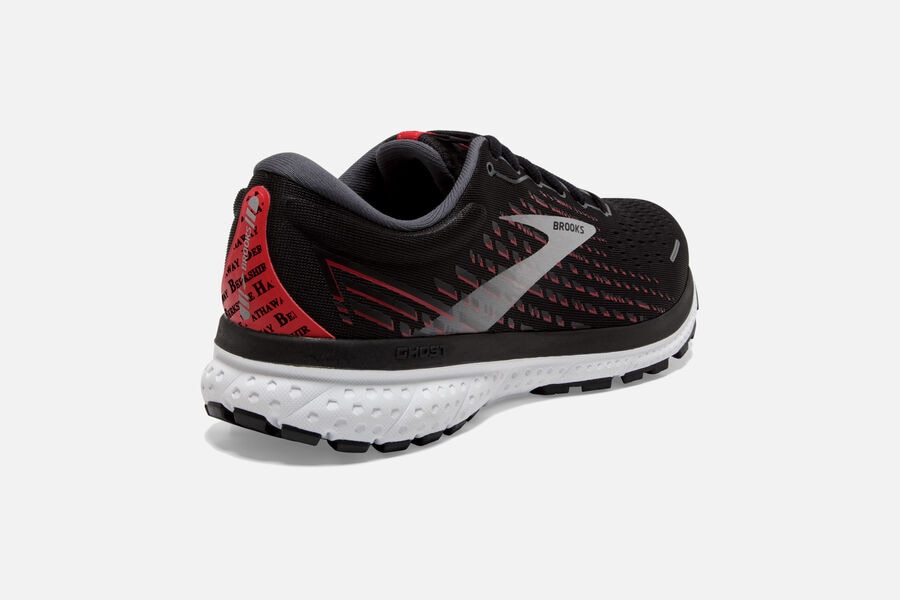 Ghost 13 Road Brooks Running Shoes NZ Mens - Black/Grey - FGZRAM-693